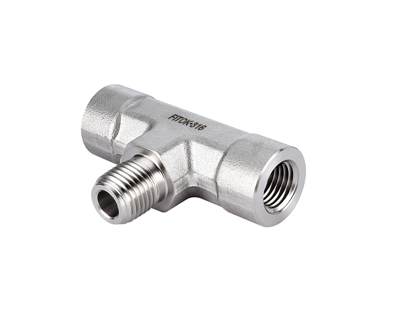316 SS Pipe Fitting, Male Branch Tee, 1&quot; Female NPT × 1&quot; Female NPT × 1&quot; Male NPT
