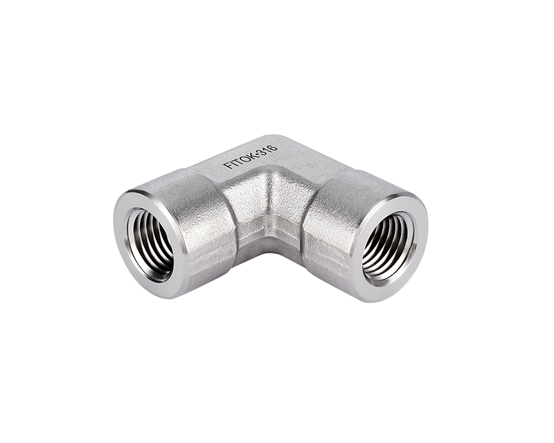 316 SS Pipe Fitting, Female Elbow, 1/4 " Female BSPT(RT) × 1/4" Female  BSPT(RT)