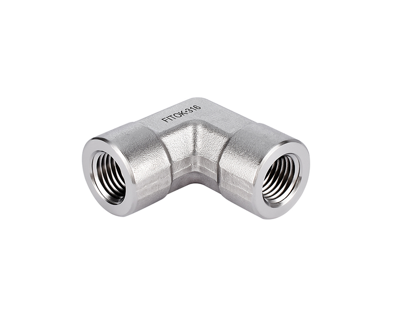 316 SS, FITOK 6 Series Pipe Fitting, Female Elbow, 1/4 Female ISO Tapered Thread(RT)