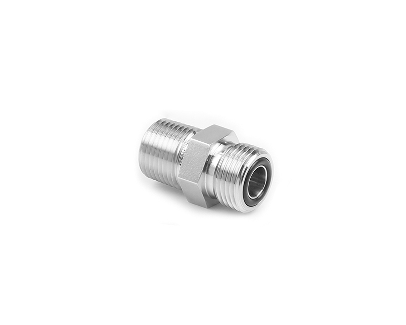 316 SS O-Ring Face Seal Fitting, Male Connector, 1/2" FO Body x 1/2" Male NPT 