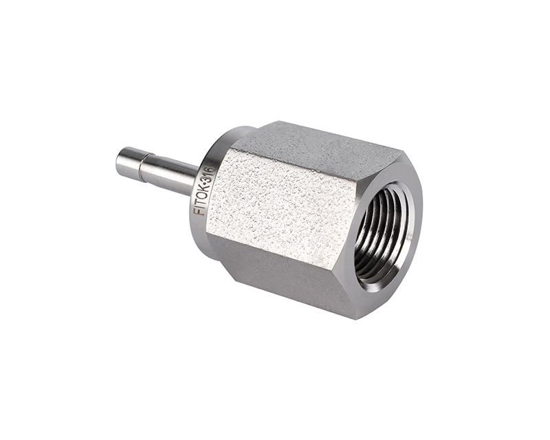 Female Adapter, 316SS, 6mm. OD Tube Stub End  x 1/4in. BSPP (RP Port)
