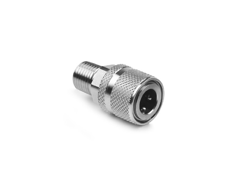 Quick-connect Body, 316SS,O-ring: FKM, QF8 Series, Connection: 3/8in. Tube OD, 2-Ferrule