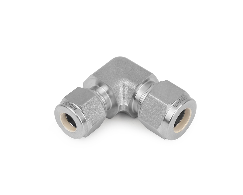 Union Elbow, 316SS, 10mm x 8mm  Tube OD, 2-Ferrule, 90Deg. 