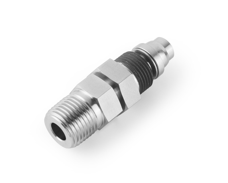 316 SS, FITOK 20D Series Medium Pressure Tube Fitting, Adapter, 3/4" O.D. × 3/4 Male NPT