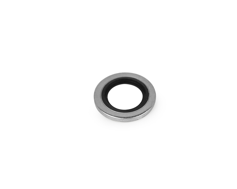 Carbon Steel Outer Ring, Buna-N Inner Ring, Gasket for 3/8 ISO Parallel Thread(RS) Fitting
