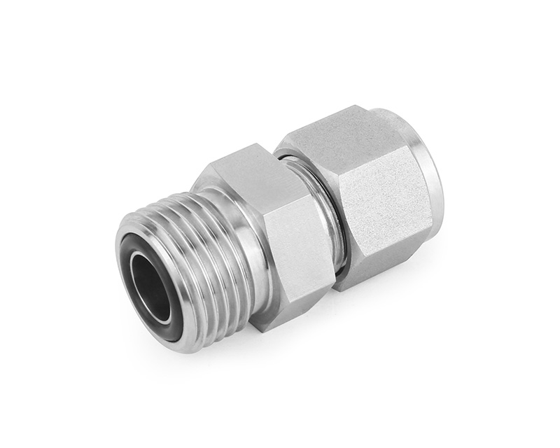 316 SS, FITOK FITOK FO Series O-ring Face Seal Fitting, FO Body to Tube Fitting, 1/4&quot; FO x 1/4&quot; Tube Fitting