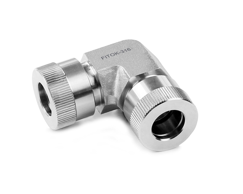 316 SS, Ultra-Torr Vacuum Fitting, FITOK VL Series Union Elbow , 3/8" O.D.