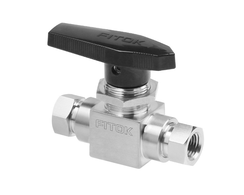 Ball Valve, Body: 316SS, MWP: 10,000psig, Seat: PEEK,  Conn.: 1/4in. x 1/4in. (F)NPT, Orifice:4.8mm, Cv:1.0, Black Nylon Handle