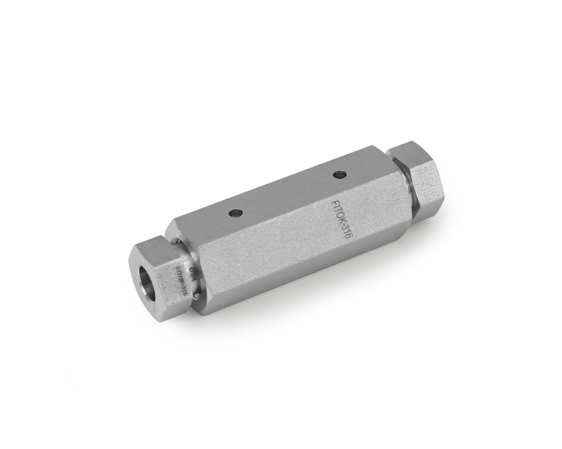 316 SS, FITOK 20M Series Medium Pressure Fitting, Coned and Threaded Connection, Union, 3/8&quot; O.D.