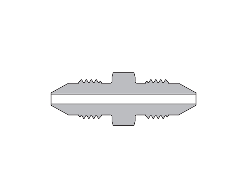 316 SS, FITOK AMH Series Adapter Fitting, Male to Male, 3/8" × 3/8" Male 20M Series Medium Pressure Coned and Threaded Connection