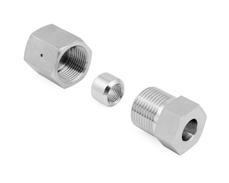 316 SS, FITOK 60 Series High Pressure Fitting, Coned and Threaded Connection, Cap, 1/4" O.D.