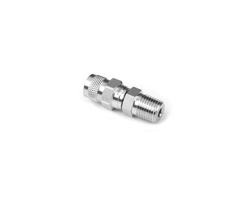 316 SS, RP Series Purge Valve, 3/8 Male NPT, 4000psig(276bar), -65°F to 600°F(-53°C to 315°C), Straight