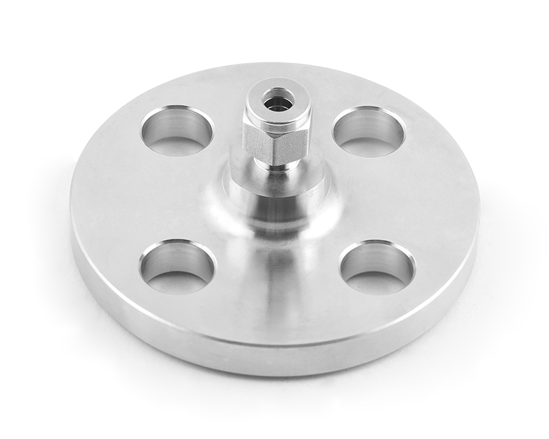 316 SS, FITOK 6 Series Tube Fitting, Flange Adapter, 3/8&quot; O.D. × DN 15 JIS Flange, Pressure Class 10K