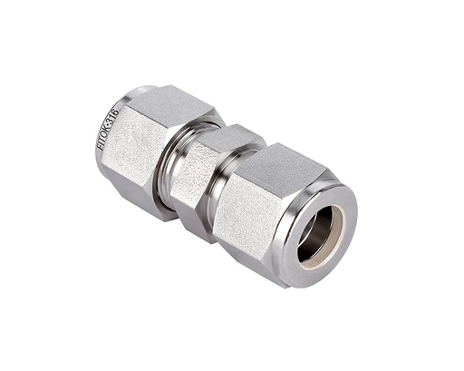 [SS-U-FL2] 316 SS, FITOK 6 Series Tube Fitting, Union, 1/8" O.D.