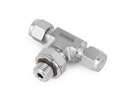 [SS-TTP-ML8-PP4] 316 SS, FITOK 6 Series Tube Fitting, Positionable Male Branch Tee, 8mm O.D. × 8mm O.D. × 1/4 Male ISO Parallel Thread(PP)
