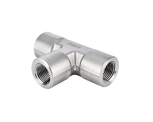 [SS-PT-NS8] Female Tee, 316SS, 1/2in. x  1/2in. x  1/2in. (F)NPT