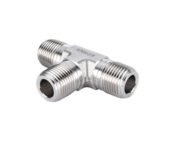 [SS-PMT-NS8] 316 SS, FITOK 6 Series Pipe Fitting, Male Tee, 1/2 Male NPT