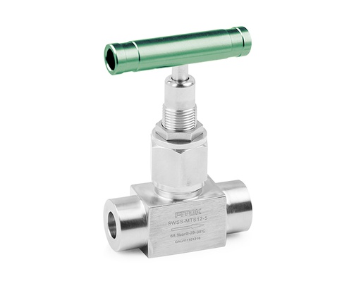 [SWSS-FFR4-2] 316 SS, SW Series Bellows-sealed Valve, 1/4" Female FR Fitting, 1000psig(69bar), -20°F to 842°F(-28°C to 450°C), 0.16" Orifice, Stellite Spherical Stem Tip, Body-to-Bellows Gasketed Seal