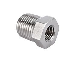 [SS-PRB-RT6-RT4] 316 SS, FITOK 6 Series Pipe Fitting, Reducing Bushing, 3/8 Male ISO Tapered Thread(RT) × 1/4 Female ISO Tapered Thread(RT)