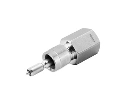 [SS-QC8-FRT8-S] 316 SS,  QC8 Series Quick Connect, 1/2 Female ISO Tapered Thread, Stem without Valve Remains Open when Uncoupled, 2.0 Cv