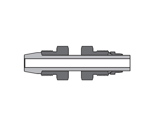 [SS-DP-DFF12] 316 SS, FITOK 20D Series Medium Pressure Tube Fitting, Port Connector, 3/4" O.D.