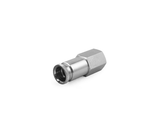 [SS-QTM8-FNS8-D] QTM-serie Quick-Connects stengels, 1/2 " - Vrouwelijke NPT, steel met klepafsluiting bij ontkoppeling - SS316