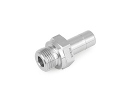 [SS-AM-MT3-RP2] 316 SS, FITOK 6 Series Tube Fitting, Male Adapter, 3mm O.D. × 1/8 Male ISO Parallel Thread(RP)
