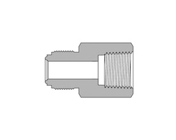 [SS-CF-FR8-NS8] 316 SS Metal Gasket Face Seal Fittings, Female Connector, 1/2&quot; FR Body x 1/2 Female NPT