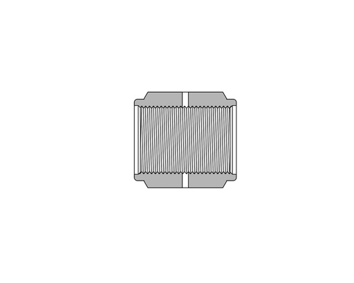 [SS-BC-FR2] 316 SS Metal Gasket Face Seal Fittings, 1/8" FR Coupling