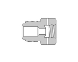 [SS-RB-FR4-FR2] 316 SS, FITOK FR Series Metal Gasket Face Seal Fitting, Reducing Bushing, 1/4&quot; FR x 1/8&quot; FR, 1.05&quot;(26.9mm) Long