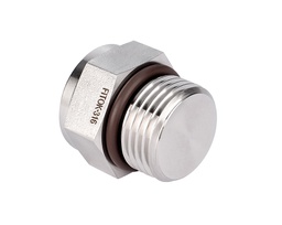 [SS-PP-ST9] 316 SS Pipe Fitting, 9/16-18 Male SAE/MS Straight Threads Plug