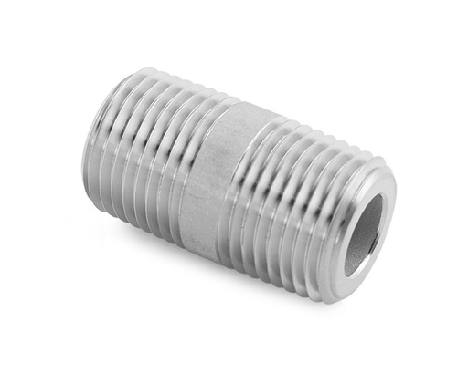 [B-PCN-RT4] Close Nipple, Brass, 1/4in. x 1/4in. (M)BSPT, Barrel Type