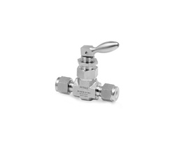 [NTSS-FL4-7] 316 SS, NT Series Needle Valve, Toggle Valve, 1/4&quot; Tube Fitting, Fluorocarbon FKM O-ring, 300psig(20.7bar), -20°F to 400°F(-28°C to 204°C), 0.125&quot; Orifice