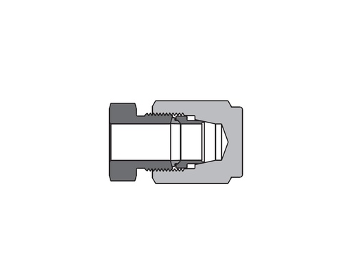 [SS-DTC-DFF12] 316 SS, FITOK 20D Series Medium Pressure Tube Fitting, Cap, 3/4" O.D.