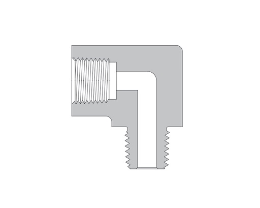 [SS-HPE-FNS4] 316 SS, FITOK PMH Series High Pressure Pipe Fitting, Street Elbow, 1/4 Female NPT × 1/4 Male NPT (kopie)