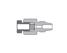 [SS-FMA-MF6-DFM6] 316 SS, FITOK AMH Series Adapter Fitting, Female to Male, 3/8&quot; Female 20M Series Medium Pressure Coned and Threaded Connection × 3/8&quot; Male 20D Series Medium Pressure Tube Fitting