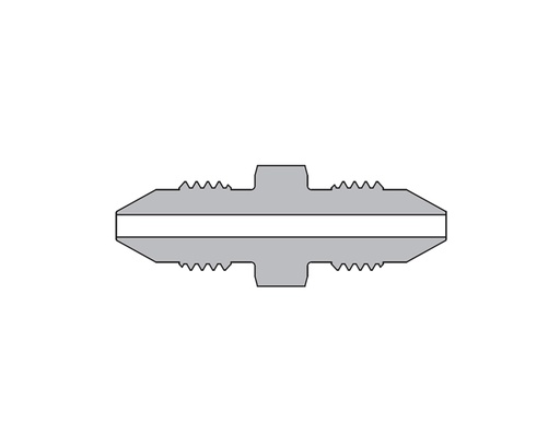 [SS-MMA-MM9] 316 SS, FITOK AMH Series Adapter Fitting, Male to Male, 9/16" × 9/16" Male 20M Series Medium Pressure Coned and Threaded Connection