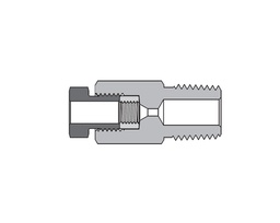 [SS-FMA-MF4-NS12] 316 SS, FITOK AMH Series Adapter Fitting, Female to Male, 1/4&quot; Female 20M Series Medium Pressure Coned and Threaded Connection × 3/4 Male NPT
