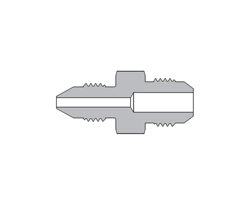 [SS-MMA-DFM6-JM6] 316 SS, FITOK AMH Series Adapter Fitting, Male to Male, 3/8" Male 20D Series Medium Pressure Tube Fitting X 3/8 Male JIC