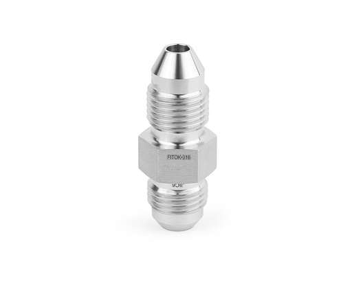 [SS-MMA-MM12-JM6] 316 SS, FITOK AMH Series Adapter Fitting, Male to Male, 3/4" Male 20M Series Medium Pressure Coned and Threaded Connection × 3/8 Male JIC