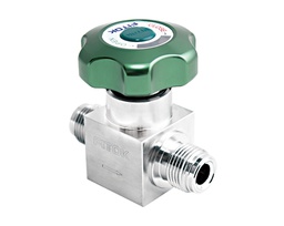 [DF6L-FR8-RF3] 316L SS, DF Series Diaphragm Valve, High Pressure, High Flow, 1/2&quot; Male FR Fitting, PCTFE Seats, 3000psig(206bar), -10°F to 150°F(-23°C to 65°C), 0.8 Cv, Round Hanle, FITOK FC-03 Ultra High Purity Cleaning and Packaging
