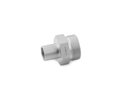 [6L-CW-TFO4-TB4] 316L SS, FITOK TFO Series L-ring Face Seal Fitting, Tube Butt Weld Body, 1/4&quot; Tube OD.