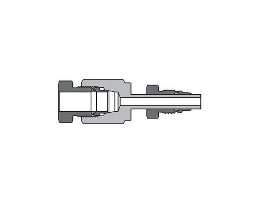 [SS-DR-DFF4-DFT6] 316 SS, FITOK 20D Series Medium Pressure Tube Fitting, Reducer, 1/4" O.D. × 3/8" O.D.