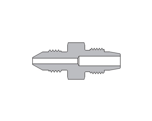 [SS-MMA-MM6-DFM6] 316 SS, AMH Series Adapter Fitting, Male to Male, 3/8" Male 20M Series Medium Pressure Coned and Threaded Connection × 3/8" Male 20D Series Medium Pressure Tube Fitting