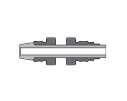 [SS-DP-DFF8] 316 SS, FITOK 20D Series Medium Pressure Tube Fitting, Port Connector, 1/2&quot; O.D.